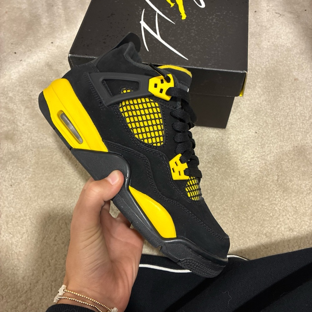 Jordan Black and Yellow Sneakers - Picture 6 of 8